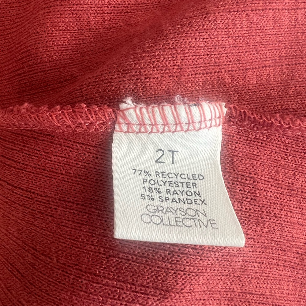 New Grayson Collective for Target Ribbed Ruffle Dress 2T - Picture 8 of 8